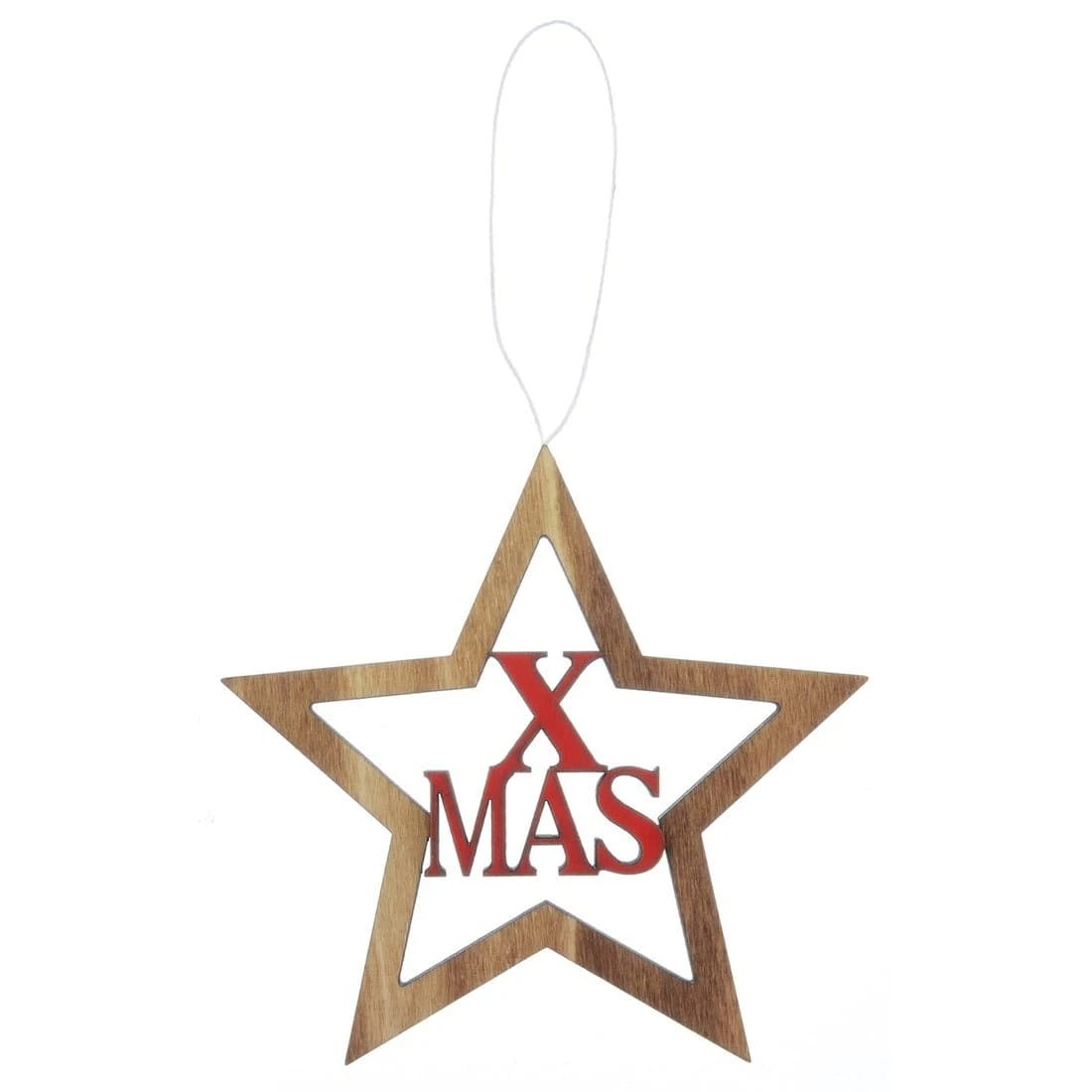 Set Of 6 Wooden Christmas Tree Decorations 5 Set Of 6 Wooden Christmas Tree Decorations - Image 5