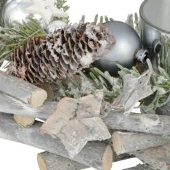 Wooden Wreath Tealight Candle Holder Christmas Decoration 30cm -XS Stock Shop XS5769 1600 4 31210.1536850191.1100.1100