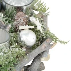 Wooden Wreath Tealight Candle Holder Christmas Decoration 30cm -XS Stock Shop XS5769 1600 5 35211.1536850205.1100.1100