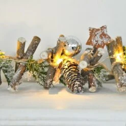 1m Pre-Lit Decorated Wooden Garland Christmas Decoration -XS Stock Shop XS5773 LS 2 opt 28529.1604319290.1100.1100
