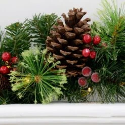 6ft Pre-Lit Decorated Artificial Christmas Garland With Timer -XS Stock Shop XS5818 3 1600 82132.1536070656.1100.1100