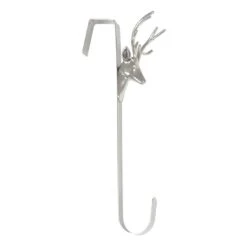 Christmas Wreath Hanger Reindeer Silver Metal Door Hook 35cm -XS Stock Shop XS5835 1600 2 04225.1539771332.1100.1100