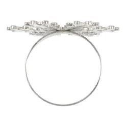 Set Of 4 Christmas Napkin Rings Silver Metal Table Decoration -XS Stock Shop XS5838 1600 3 50955.1539771705.1100.1100