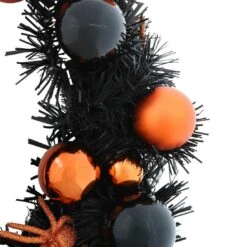 16" Halloween Wreath With Black & Orange Baubles Decoration 7 16" Halloween Wreath With Black & Orange Baubles Decoration -XS Stock Shop XS5957 1600 3 69572.1533737291.1100.1100