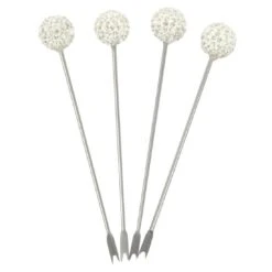 Set Of 4 Stainless Steel Picks Party Food Cocktail Olives -XS Stock Shop XS5984 1600 2 opt 59183.1586166197.1100.1100