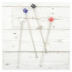 Set Of 4 Swizzle Sticks Cocktail Stirrers Stainless Steel -XS Stock Shop XS5988 1600 3 opt 47338.1586163401.1100.1100