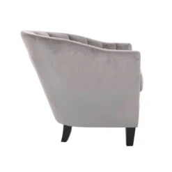 Hodge & Hodge Tub Shaped Armchair With Velvet Style Cover -XS Stock Shop XS6184 1600 3 opt 54064.1584452358.1100.1100