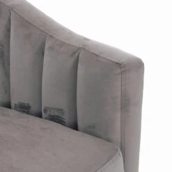 Hodge & Hodge Tub Shaped Armchair With Velvet Style Cover -XS Stock Shop XS6184 1600 6 opt 60684.1584452458.1100.1100