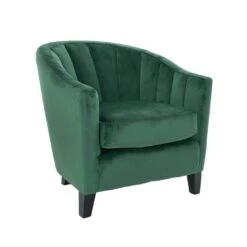 Hodge & Hodge Tub Shaped Armchair With Velvet Style Cover -XS Stock Shop XS6186 1600 1 opt 20805.1594987140.1100.1100