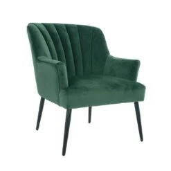 Hodge & Hodge Oyster Shape Armchair With Velvet Style Cover -XS Stock Shop XS6190 1600 1 opt 14961.1597144801.1100.1100