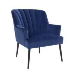 Hodge & Hodge Oyster Shape Armchair With Velvet Style Cover -XS Stock Shop XS6191 1600 1 opt 66288.1597144405.1100.1100