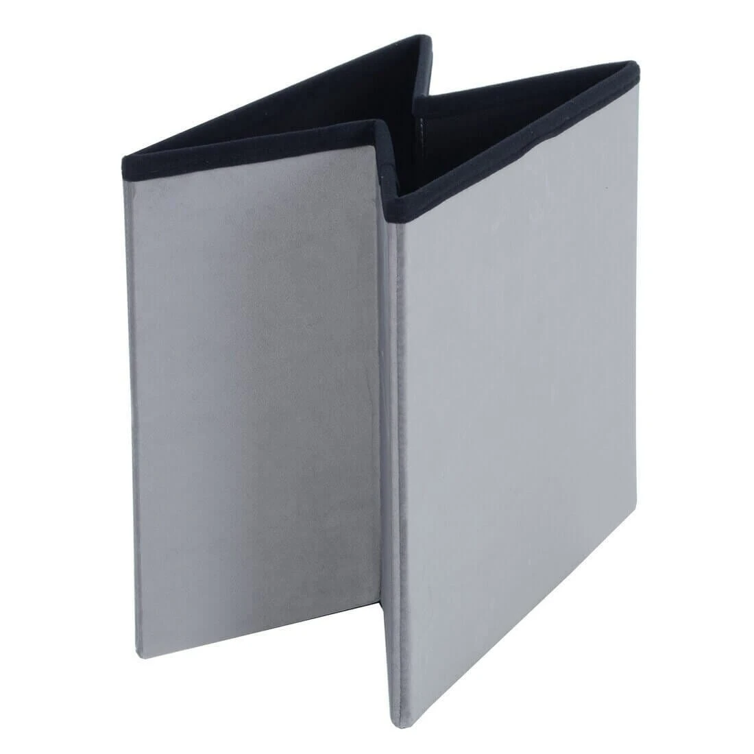 Hodge & Hodge Velvet Effect Storage Ottoman With Lid 6 Hodge & Hodge Velvet Effect Storage Ottoman With Lid - Image 6