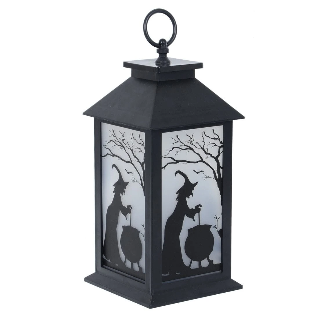 Cackle & Co Black Halloween Design Lantern With Lights 2 Cackle & Co Black Halloween Design Lantern With Lights - Image 2