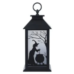 Cackle & Co Black Halloween Design Lantern With Lights 12 Cackle & Co Black Halloween Design Lantern With Lights -XS Stock Shop XS6361 1600 3 28938.1564660696.1100.1100