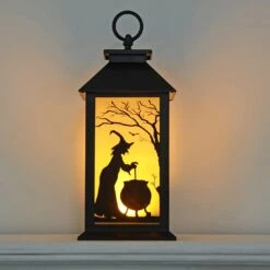 Cackle & Co Black Halloween Design Lantern With Lights 13 Cackle & Co Black Halloween Design Lantern With Lights -XS Stock Shop XS6361 1600 4 73039.1564660689.1100.1100