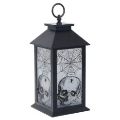 Cackle & Co Black Halloween Design Lantern With Lights 14 Cackle & Co Black Halloween Design Lantern With Lights -XS Stock Shop XS6362 1600 2 58351.1564660704.1100.1100