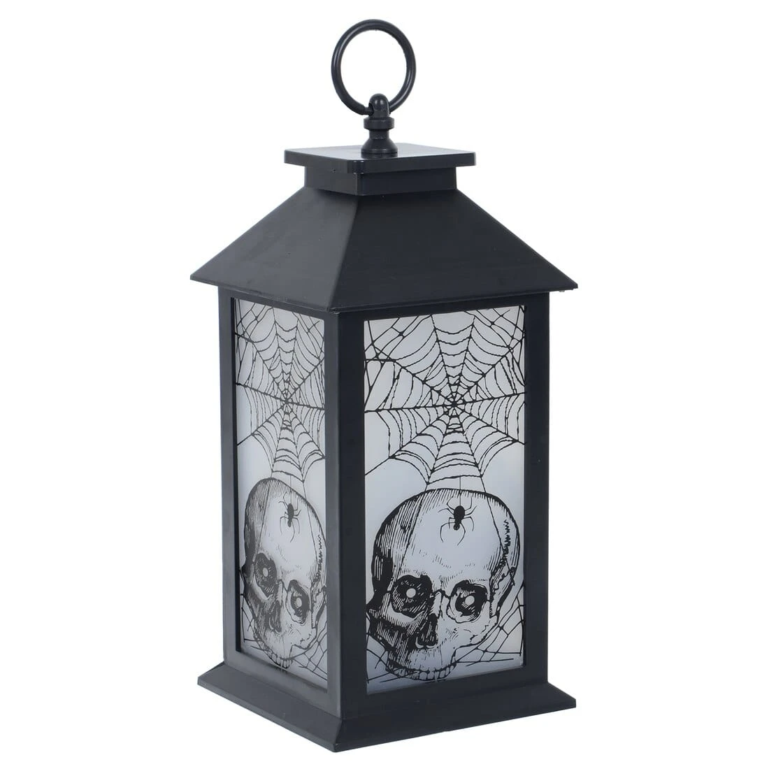 Cackle & Co Black Halloween Design Lantern With Lights 6 Cackle & Co Black Halloween Design Lantern With Lights - Image 6