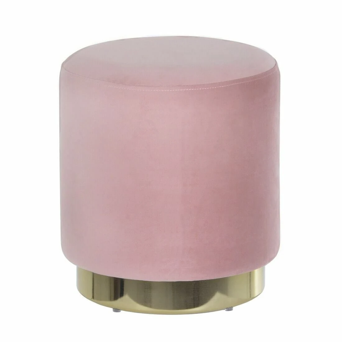 Hodge & Hodge Sophia Stylish Velvet Stool With Gold Base 9 Hodge & Hodge Sophia Stylish Velvet Stool With Gold Base - Image 9