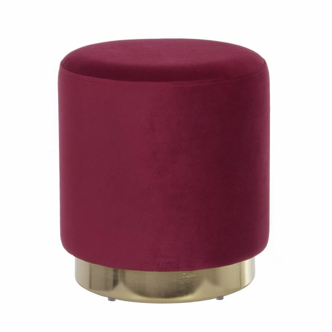 Hodge & Hodge Sophia Stylish Velvet Stool With Gold Base 10 Hodge & Hodge Sophia Stylish Velvet Stool With Gold Base - Image 10