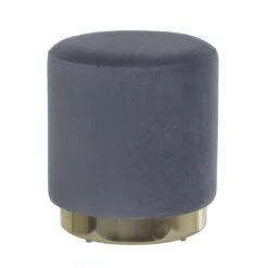 Hodge & Hodge Sophia Stylish Velvet Stool With Gold Base 15 Hodge & Hodge Sophia Stylish Velvet Stool With Gold Base -XS Stock Shop XS6414 1600 1 opt 02156.1597141976.1100.1100