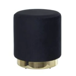 Hodge & Hodge Sophia Stylish Velvet Stool With Gold Base 16 Hodge & Hodge Sophia Stylish Velvet Stool With Gold Base -XS Stock Shop XS6415 1600 1 opt 43090.1597142080.1100.1100