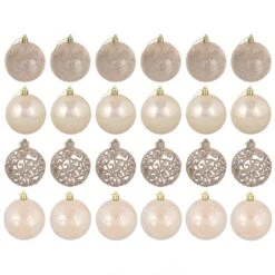 24pk Mixed Metallic Christmas Tree Baubles Bumper Set 8cm 16 24pk Mixed Metallic Christmas Tree Baubles Bumper Set 8cm -XS Stock Shop XS6474 1600 2 85674.1569325225.1100.1100