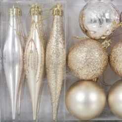 45pc Metallic Christmas Tree Decoration Set Mixed Baubles 15 45pc Metallic Christmas Tree Decoration Set Mixed Baubles -XS Stock Shop XS6477 1600 4 33527.1569324603.1100.1100