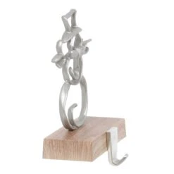Christmas Stocking Hanger Metal Shape With Faux Wood Base -XS Stock Shop XS6486 1600 2 76154.1567522753.1100.1100