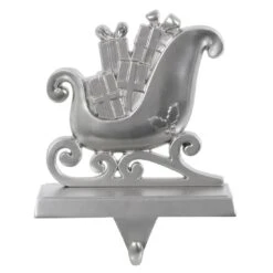 Silver Christmas Stocking Hanger Mantel Shelf Decoration -XS Stock Shop XS6489 1600 1 69720.1567522957.1100.1100