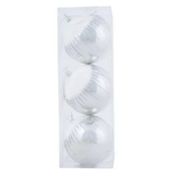 3pk Shiny Christmas Tree Baubles With Glitter Snowscape -XS Stock Shop XS6490 1600 3 32612.1569832922.1100.1100