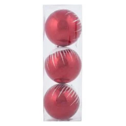 3pk Shiny Christmas Tree Baubles With Glitter Snowscape -XS Stock Shop XS6491 1600 3 03097.1569832834.1100.1100
