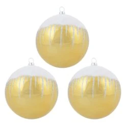 3pk Shiny Christmas Tree Baubles With Glitter Snowscape -XS Stock Shop XS6492 1600 1a 12017.1569832896.1100.1100