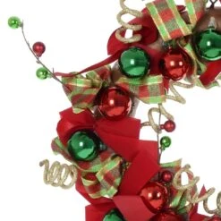 24" Festive Cheer Christmas Wreath Hanging Door Decoration -XS Stock Shop XS6496 1600 2 69856.1568119697.1100.1100