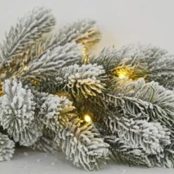 6ft Luxury Pre-Lit Christmas Garland With Artificial Snow -XS Stock Shop XS6519 1600 3 17093.1570100176.1100.1100