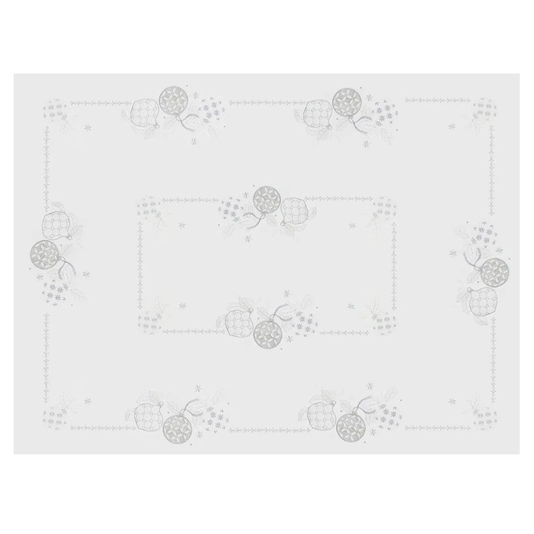 Christmas Baubles Tablecloths Napkins Fabric White Red 7 Christmas Baubles Tablecloths Napkins Fabric White Red - Image 7