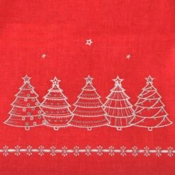 Christmas Tree Embroidered Tablecloths Napkins Fabric Red -XS Stock Shop XS6568 detail 84391.1571051316.1100.1100