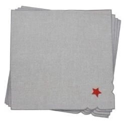 Christmas Presents Tablecloths Napkins Grey Fabric Embroidery -XS Stock Shop XS6583 1600 1 18168.1570087829.1100.1100