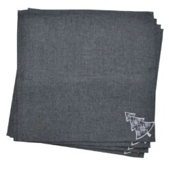 Christmas Tree Tablecloths Napkins Grey Fabric Embroidered -XS Stock Shop XS6595 1600 1 84820.1570092170.1100.1100