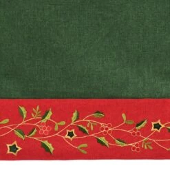 Christmas Holly Tablecloths Napkins Green Red Fabric Cover -XS Stock Shop XS6596 detail 25471.1571050431.1100.1100