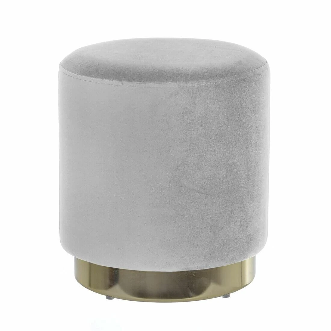 Hodge & Hodge Sophia Stylish Velvet Stool With Gold Base 4 Hodge & Hodge Sophia Stylish Velvet Stool With Gold Base - Image 4