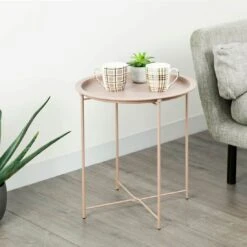 Hodge And Hodge Round Side Table Folding Metal Tray Top 16 Hodge And Hodge Round Side Table Folding Metal Tray Top -XS Stock Shop XS6648 LS 1600 3a opt 59520.1588172032.1100.1100