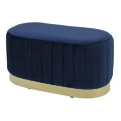 Hodge And Hodge Aurora Velvet Oval Ottoman Seat Gold Base -XS Stock Shop XS6652 1600 1 opt 86521.1594982176.1100.1100