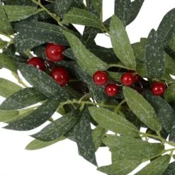 24" Pre Lit Christmas Wreath Fabric Leaves Berries Battery Op 7 24" Pre Lit Christmas Wreath Fabric Leaves Berries Battery Op -XS Stock Shop XS6676 1600 4 65254.1602071085.1100.1100