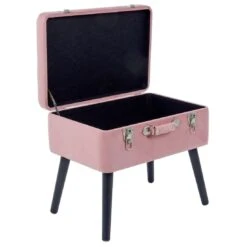 Suitcase Storage Stool Velvet Seat Black Legs Silver Clasps 10 Suitcase Storage Stool Velvet Seat Black Legs Silver Clasps -XS Stock Shop XS6693 1600 3 opt 88271.1599219143.1100.1100