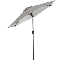 2.5m Round Parasol Crank Tilting Garden Patio Shade Umbrella -XS Stock Shop XS6923 1600 2