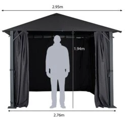 Azuma Gazebo Garden Pavillion Party Tent Curtains Marquee 3m -XS Stock Shop XS6942 1600 8