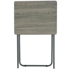Folding Side Table TV Dinner Portable Bedside Coffee Grey Black -XS Stock Shop XS6944 1600 5 opt 01021.1604574984.1100.1100