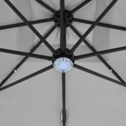 Azuma 3m Square Parasol Solar LED Lights Offset Garden Canopy -XS Stock Shop XS6954 1600 6