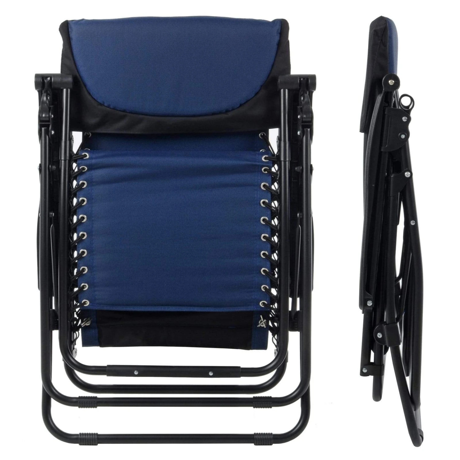 Padded Garden Recliner Relaxer 2 Tone Blue Zero Gravity Chair Garden Seat 9 Padded Garden Recliner Relaxer 2 Tone Blue Zero Gravity Chair Garden Seat - Image 9