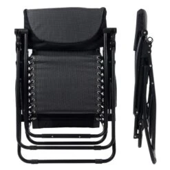 Padded Garden Recliner Relaxer 2 Tone Grey Zero Gravity Chair Garden Seat -XS Stock Shop XS6960 1600 9